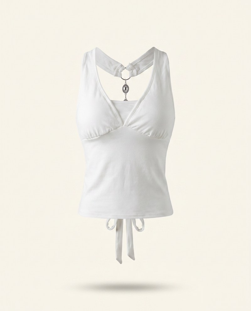 Cannes Bow Halter Top