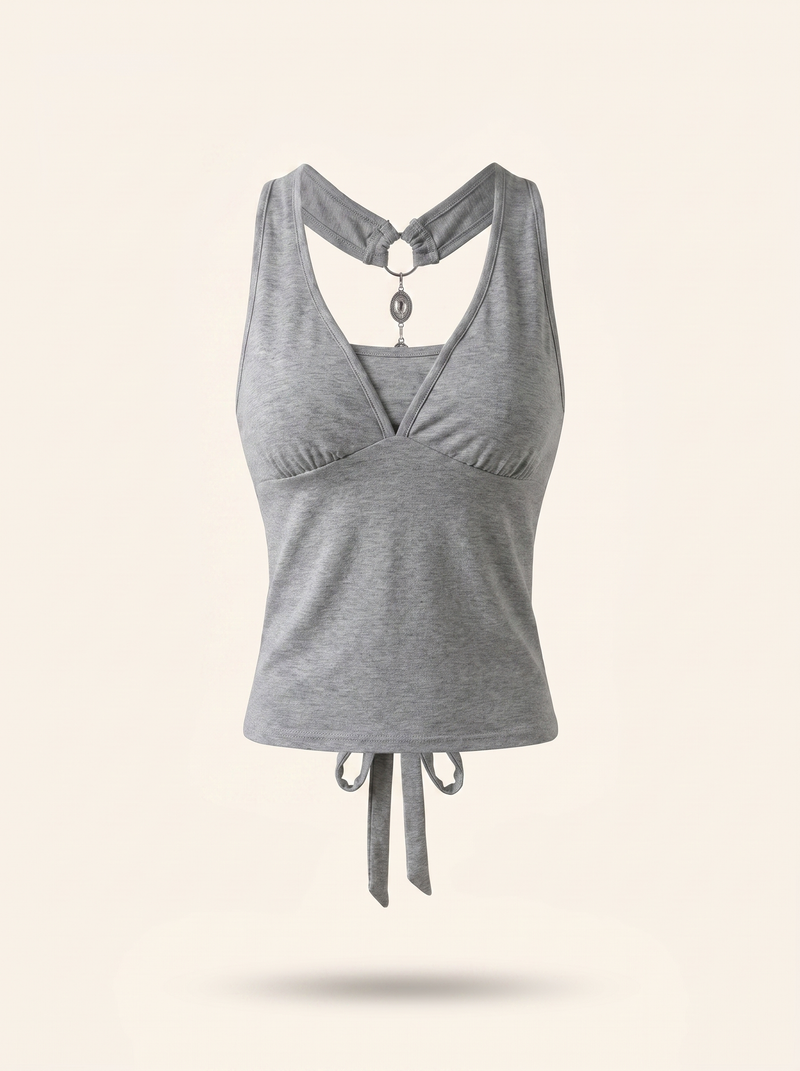 Cannes Bow Halter Top