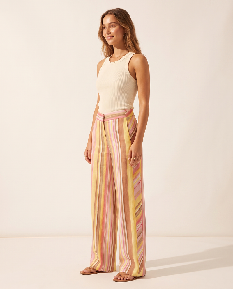 Riviera Gestreepte Broek